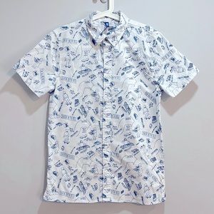 Divided H&M 'Skate On The Reg' Button up Short-sleeve Shirts